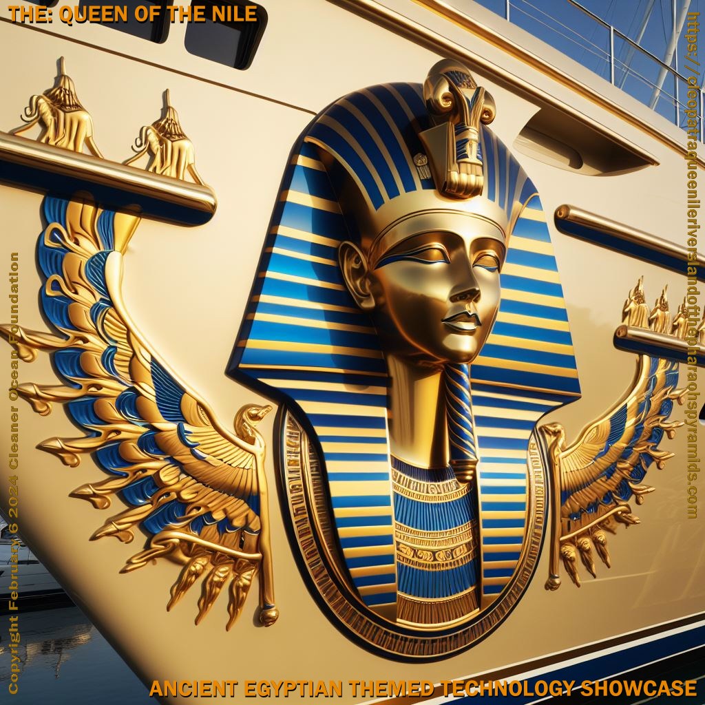 The Queen of the Nile is a Zero Carbon river cruiser, that is proposed to be themed in Cleopatra ancient Egyptian decor and reliefs